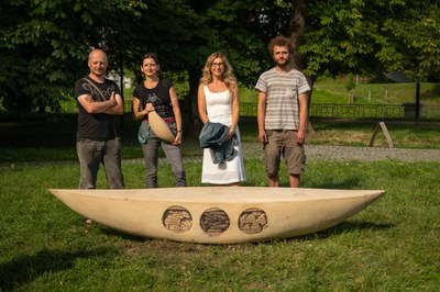 Náměstkyně primátora Kateřina Šebestová s autory a tvůrci projektu. Foto: Jiří Zerzoň