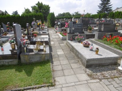 Stav hřbitovů a smutečních síní je na webu města bohatě ilustrován fotografiemi. Na snímku vedlejší cestička na hřbitově v Krásném Poli. Foto: archiv MMO