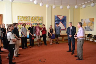 Rezidenty uvítal primátor P. Kajnar se skladatelem P. Kotíkem