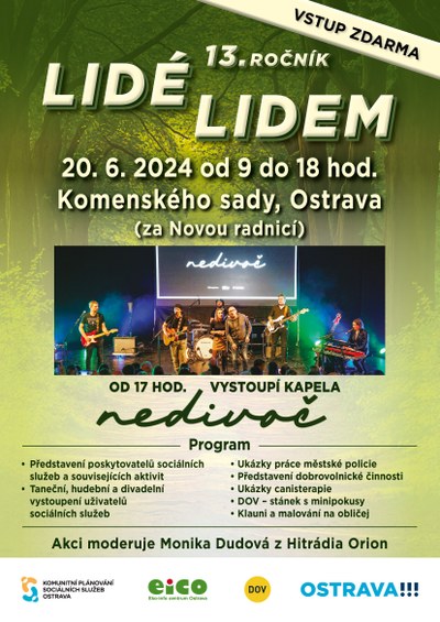 Grafický plakát k akci lidé lidem