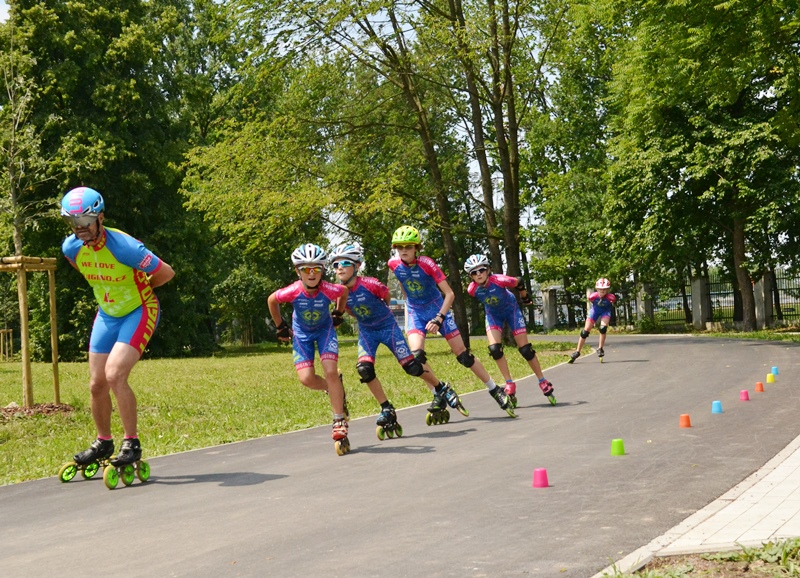 In-line bruslaři již využívají novou část areálu U Cementárny. Foto: René Stejskal