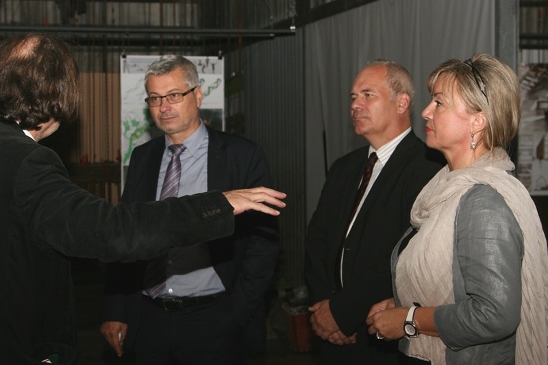 P. Kajnar v doprovodu zástupců VŠB–TUO.