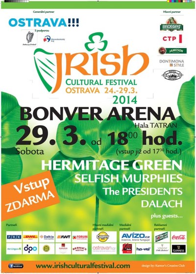 Program Irského kulturního festivalu.