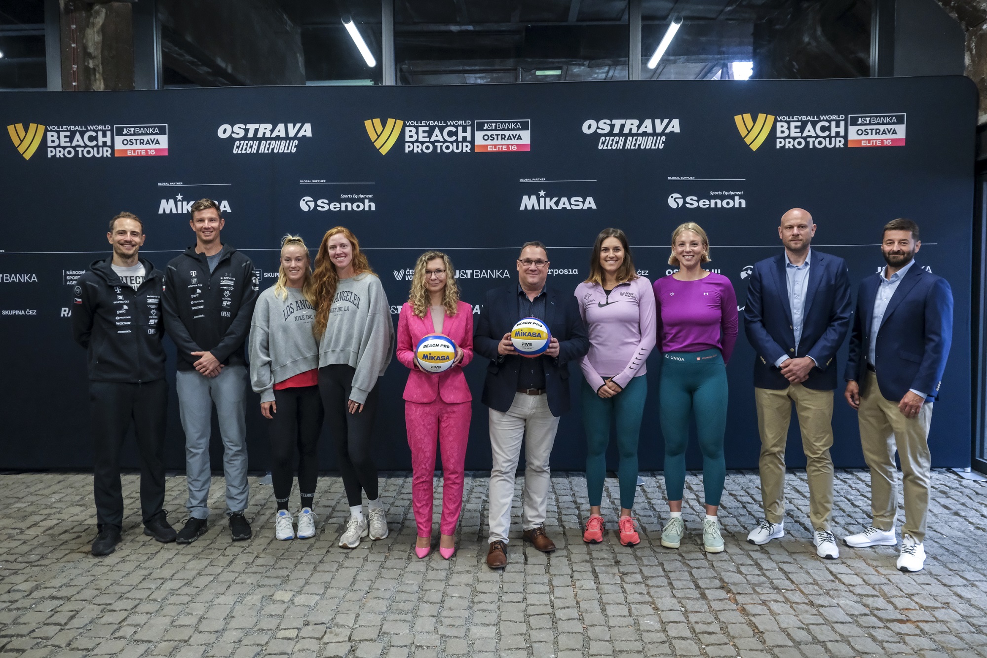 Z tiskové konference k turnaji J&T Banka Ostrava Beach Pro. Foto: Adolf Horsinka