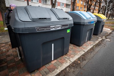 Moderní kontejnery společnosti OZO Ostrava. Foto: Lukáš Kaboň