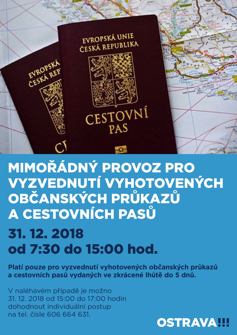 Výdej dokladů na Silvestra.