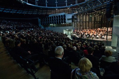 Na snímku: Nadstandardní prostor auly Gong pro zahajovací koncert Janáčkova Máje