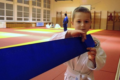 Malí judisté se radují ze špičkového tatami. Foto: J. Urban