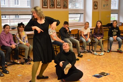 Drama dílna s názvem Poetomat na ZŠ Komenského. Foto: MMO