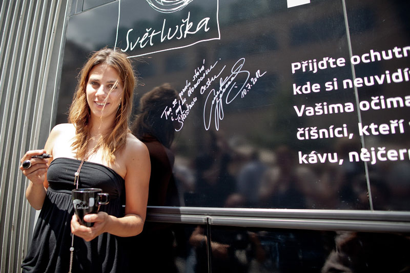 A. Langerová, patronka Světlušky Foto:Petr Garský