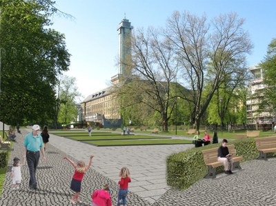 K foto: Do prostoru u radnice by se mělo vrátit více života 