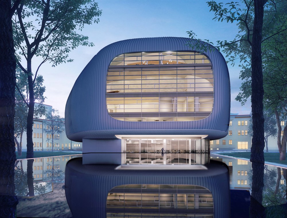 Moderní design VOXu. Vizualizace: Steven Holl Architects Moderní design VOXu. Vizualizace: Steven Holl Architects