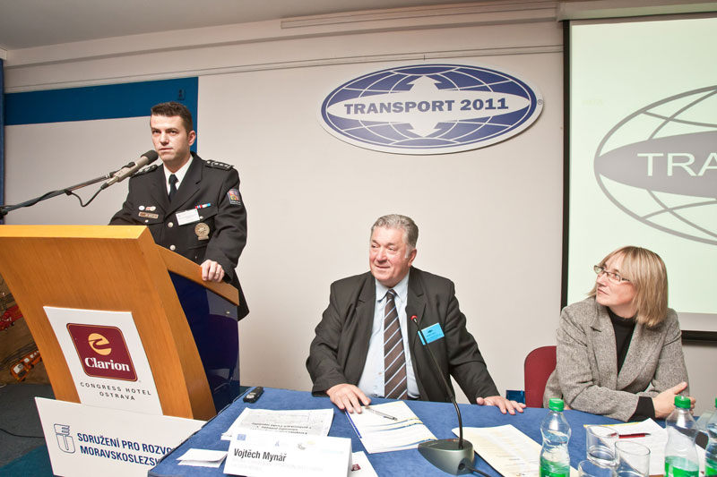 S příspěvkem vystoupil také Jiří Zlý z dopravní policie MS kraje
