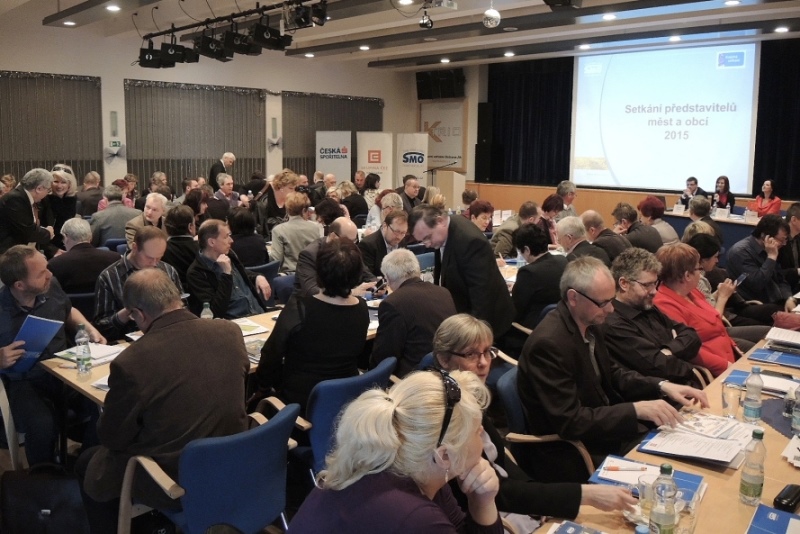 Sál při jednání primátorů a starostů. 