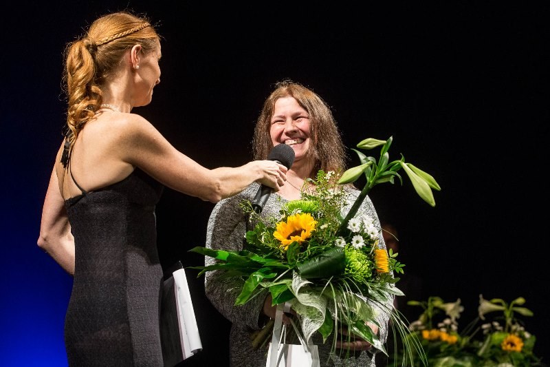 Laureátka Křišťálového kamínku 2014 M. Helebrandová.