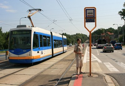 FOTO: Snímek ze zastávky Nová ves Vodárna. Autor: B. Krzyžanek