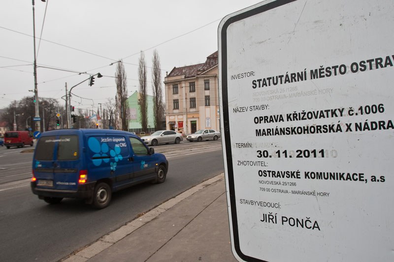 Investorem rekonstrukce křižovatky bylo město Ostrava