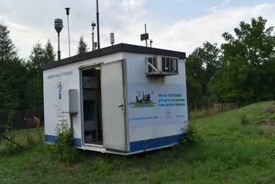 Měřící stanice Zdravotního ústavu se sídlem v Ostravě. Foto: MMO