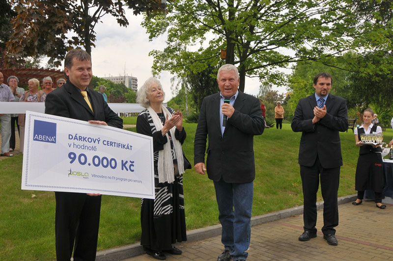 Na Fit park přispěla také firma Abena