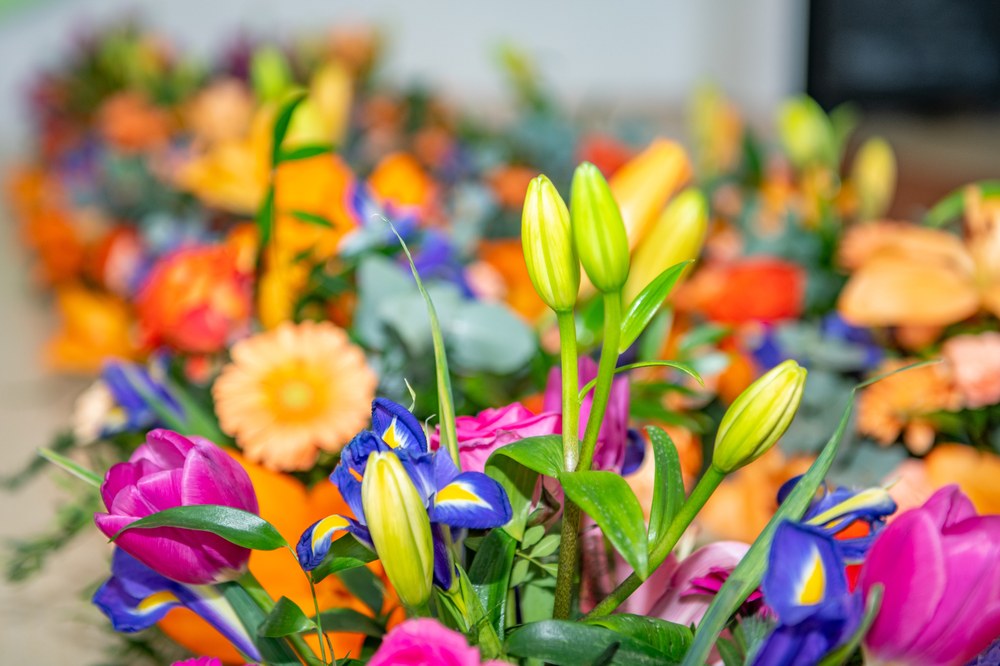 Květinová výzdoba hrála všemi barvami