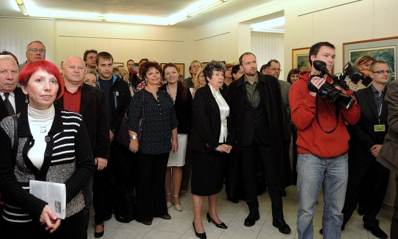 Na vernisáži v Chagallu