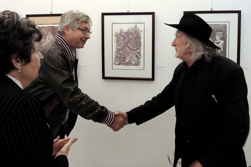 Primátor P. Kajnar a J. Jakubisko