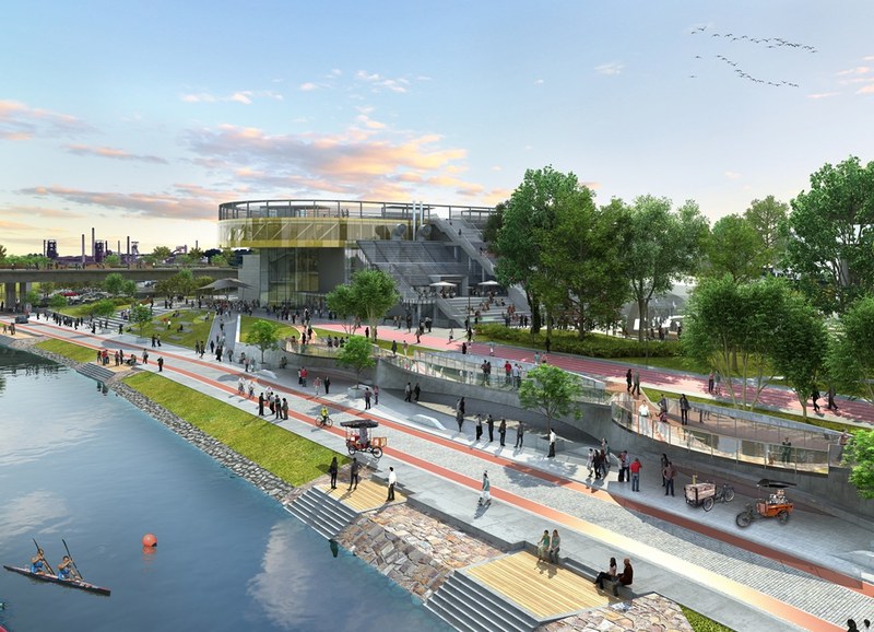 Levý břeh Ostravice se promění v promenádu Levý břeh Ostravice se promění v promenádu