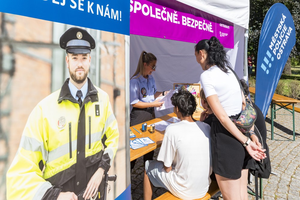 Stánek Městské policie Ostrava