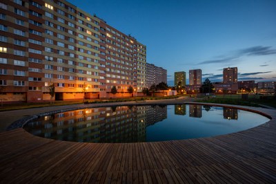 Biotop v zástavbě nedaleko polikliniky v Hrabůvce (městská část Jih). Foto: Lukáš Kaboň