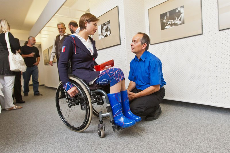 Markéta Sidková a fotograf Dalibor Bednář