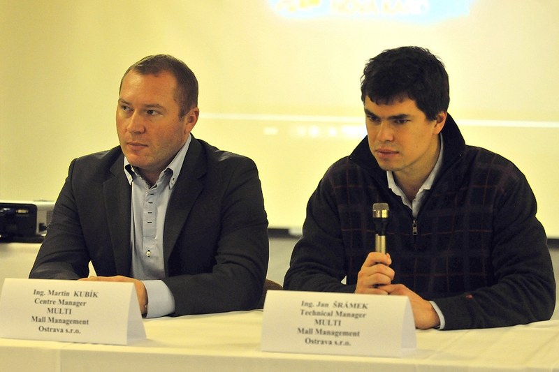 Martin Kubík a Jan Šrámek z OC Karolina, kde projekt startuje