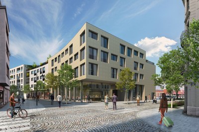 Předpokládaná podoba Rezidence Stodolní. Vizualizace:MMO