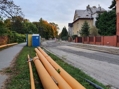 Opravy vodovodu a kanalizace v Sadové ulici. Foto: MMO