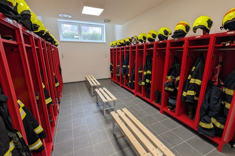 Nová požární zbrojnice v Ostravě-Heřmanicích. Foto: Petr Broulík