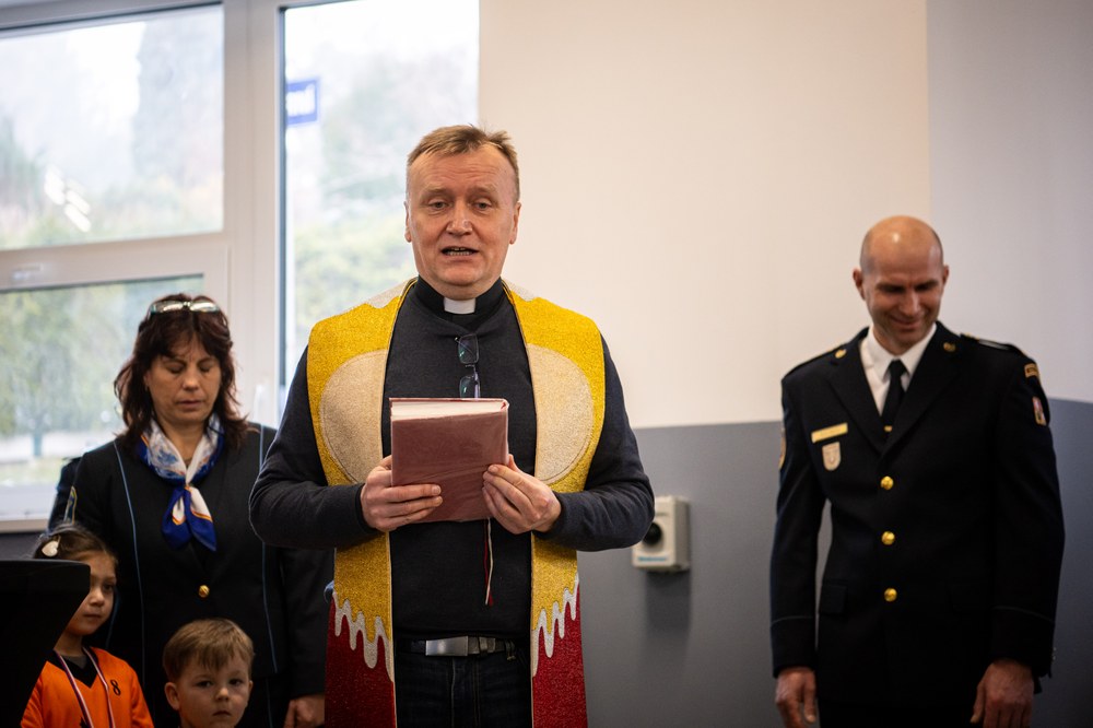 Nechybělo ani slavnostní požehnání