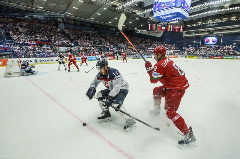 Za zápasu Slovensko-Bělorusko (2:1 pp).