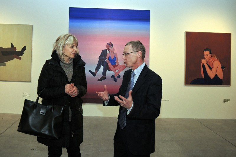 Náměstkyně S. Piperková a ředitel galerie M. Pokorný