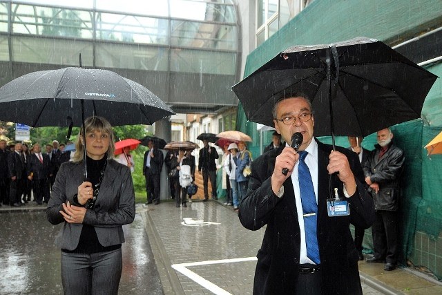 Náměstkyně primátora Simona Piperková a ředitel nemocnice Tomáš Nykel.