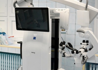 Unikátní mikroskop v Městské nemocnici Ostrava je jediný svého durhu v celé České republice. Foto: MNO