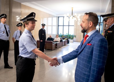 Slib v Nové radnici skládá Petra Klečková. Foto: Lukáš Kaboň