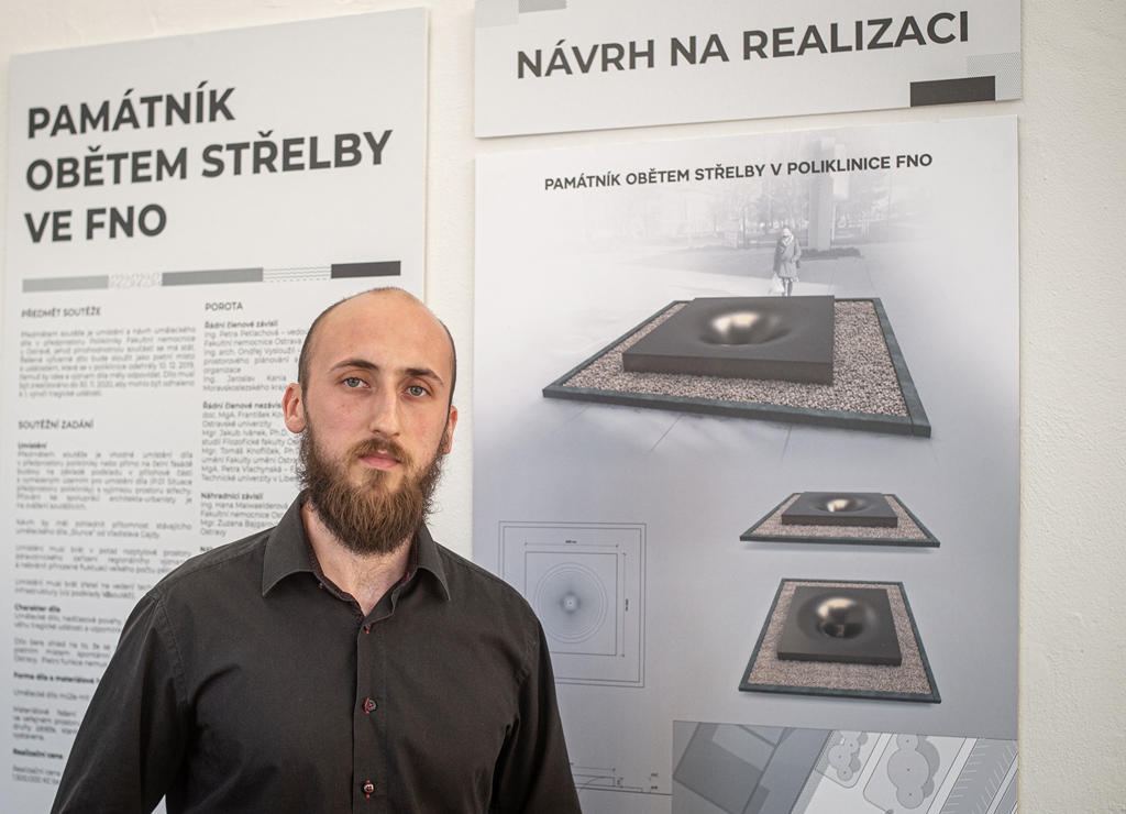 Autor vítězného návrhu Lukáš Dvorský. Foto: Lukáš Kaboň  Autor vítězného návrhu Lukáš Dvorský. Foto: Lukáš Kaboň