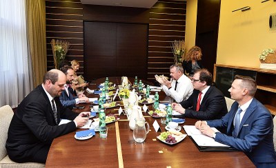 Návštěva ministra Dana Ťoka na radnici. Snímky Lukáš Kaboň.