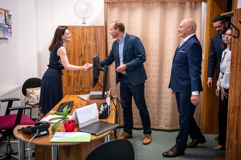 Ministr Kulhánek navštívil také Sociopoint