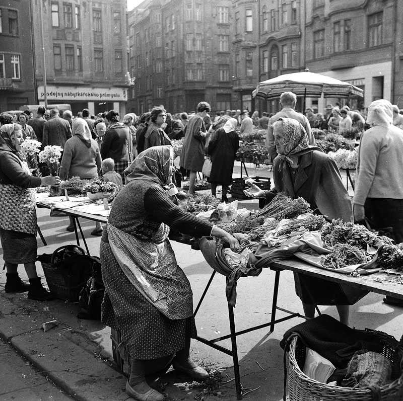 Na snímku přebal knihy Mizející Ostrava s fotografií Květoslava Kubaly z trhu na Kuřím rynku (dnes Jiráskovo náměstí) v centru Ostravy