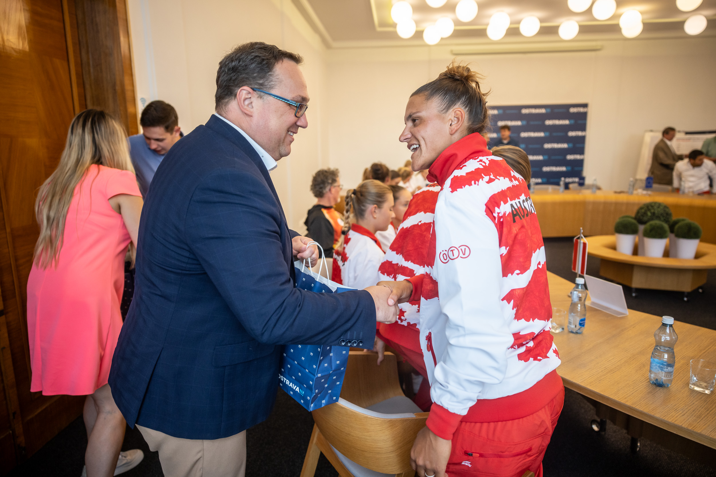 Tenistky na radnici uvítal primátor Jan Dohnal