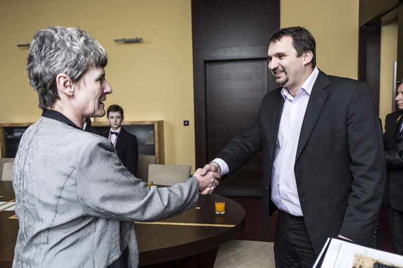 M. Štěpánek a trenérka D. Masárová