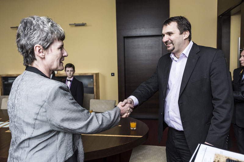 M. Štěpánek a trenérka D. Masárová