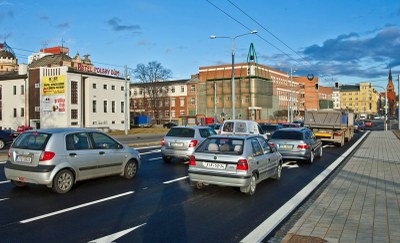 FOTO: Pohled z jižního mostu na Českobratrské do centra