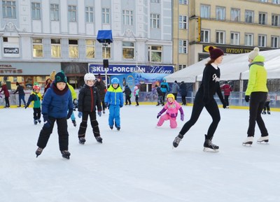 Na Masarykově náměstí se opět bruslí. Ilustrační foto: René Stejskal