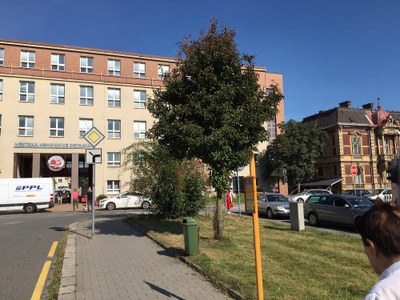 Prostranství před Městskou nemocnicí Ostrava. Foto: Ostravské komunikace, a. s.